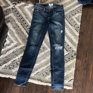 Paige verdugo in medium wash with distressing